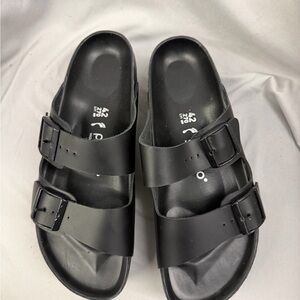 Birkenstock Black Double-Strap Platform Women's Sandals
